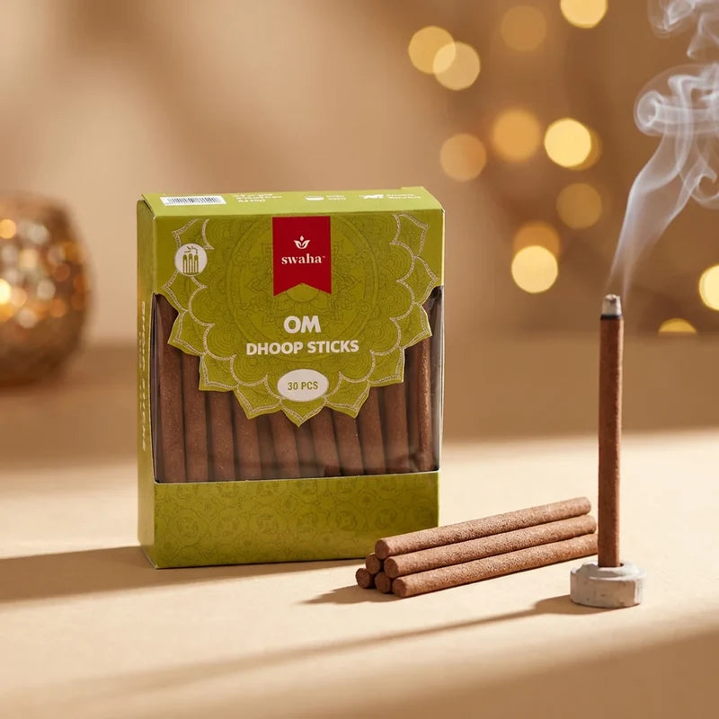 Om Cylindrical Dhoop Stick (30 sticks) | Swaha